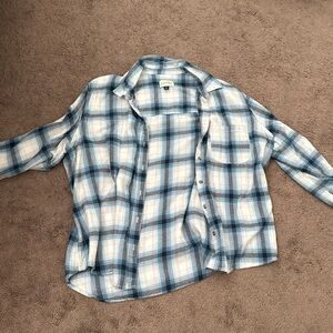 Universal Thread Blue and White Plaid Jacket